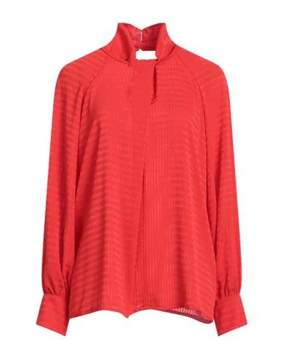Her . Woman Top Red Size 16 Polyester