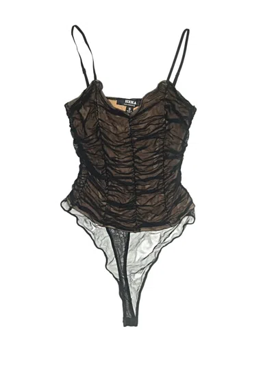 Pre-owned Hera Collection Bodysuit In Brown