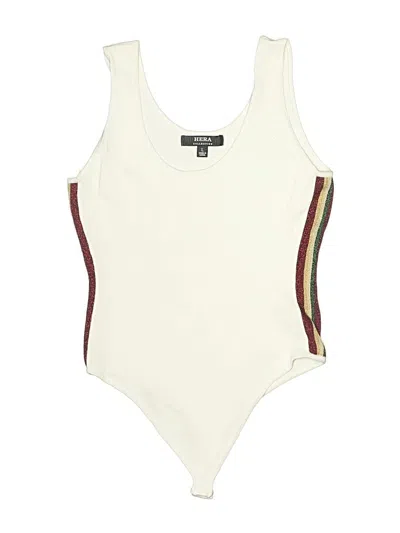 Pre-owned Hera Collection Bodysuit In Ivory