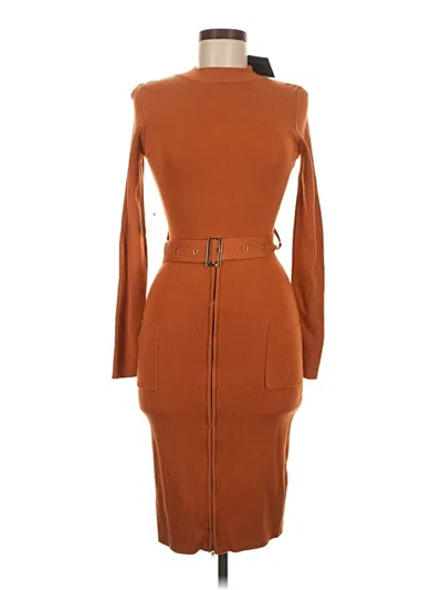 Pre-owned Hera Collection Casual Dress In Brown