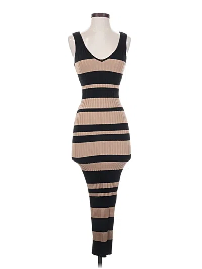 Pre-owned Hera Collection Casual Dress In Tan