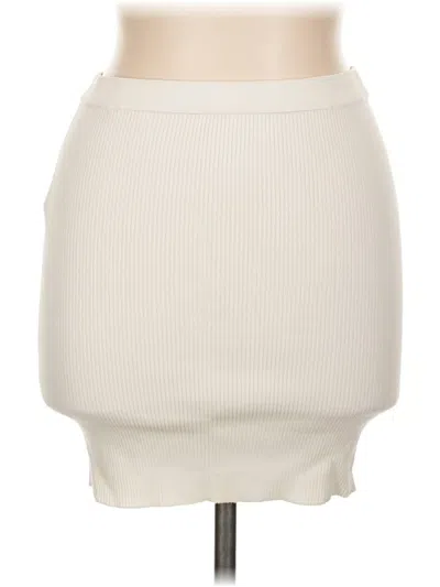 Pre-owned Hera Collection Casual Skirt In Ivory