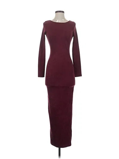 Pre-owned Hera Collection Cocktail Dress In Burgundy