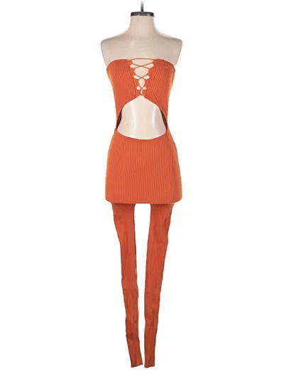 Pre-owned Hera Collection Romper In Orange