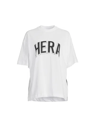 Hera Women's 365 Oversized T-shirt Black In White