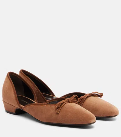 Herbert Levine 24/7 Suede Ballet Flats In Multi