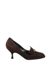 Herbert Levine Aperitif Suede Pumps In Black