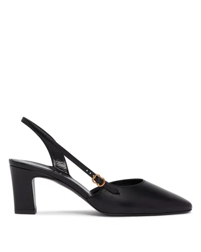 Herbert Levine Black Ask Around Pumps In Black Nero   #000000