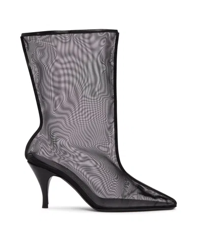 Herbert Levine Black Drawing A Blank 85 Transparent Ankle Boots