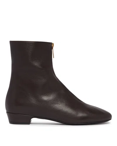 Herbert Levine Brown Easy Does It Ankle Boots In Burgundy