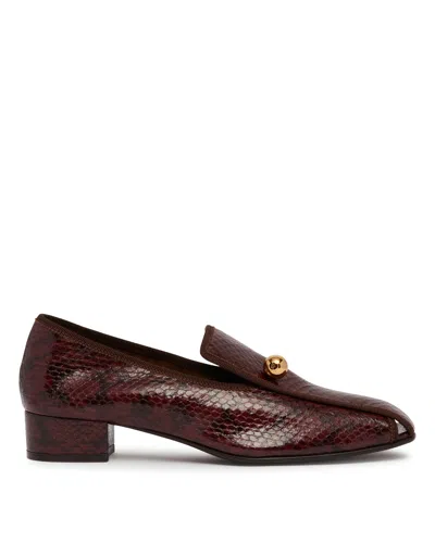 Herbert Levine Burgundy Leather Showtime Pumps