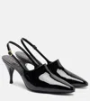 Herbert Levine Cover-up Patent Leather Slingback Pumps In Multi