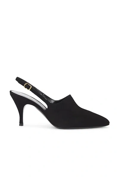 Herbert Levine Cover-up Suede Pump In Black