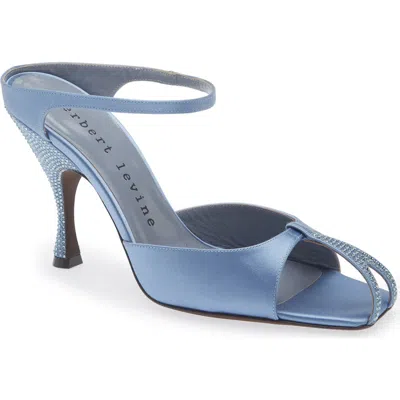 Herbert Levine Hidden Gem Satin Mule In Blue