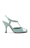 Herbert Levine Hidden Gem Satin Sandals In Green