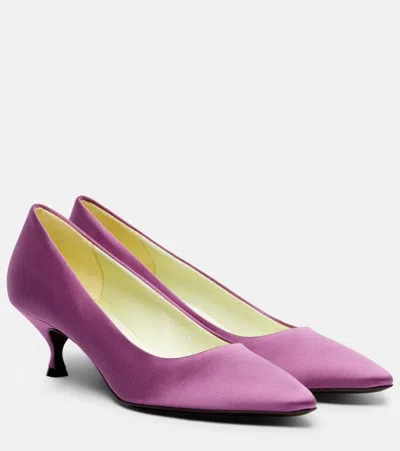 Herbert Levine Pump Du Jour Satin Pumps In Pink