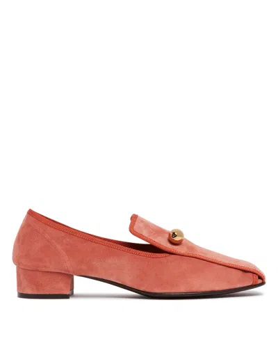 Herbert Levine Red Showtime 30 Suede Loafers In Pink
