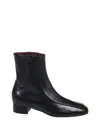 Herbert Levine Shadow Ban 30 Leather Ankle Boots In Black