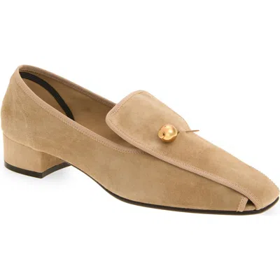 Herbert Levine Showtime Suede Loafer In Neutral