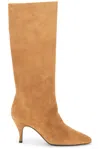 Herbert Levine Silhouette 80 Suede Boot In Brown