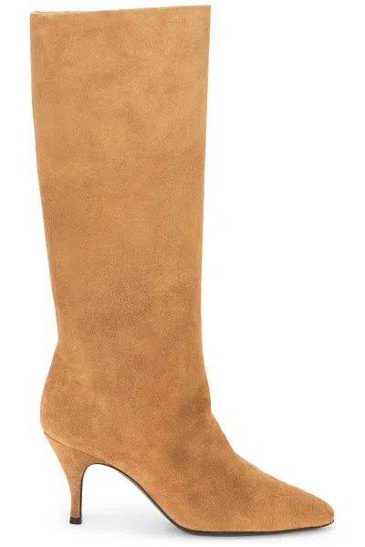 Herbert Levine Silhouette 80 Suede Boot In Brown