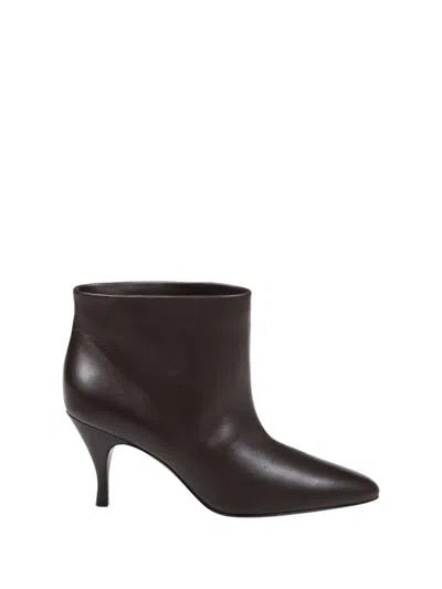 Herbert Levine Silhouette Ankle 80mm Boots In Brown