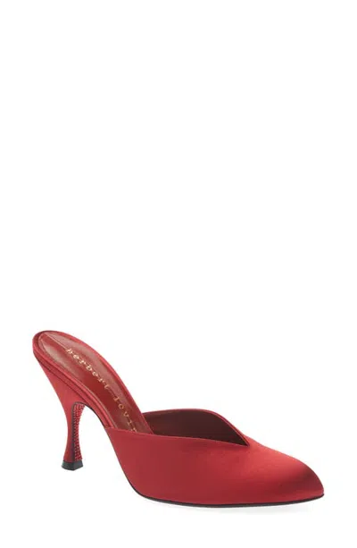 Herbert Levine Sitting Pretty Mule Pump In Red
