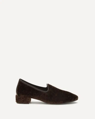 Herbert Levine Suede Loafers In Brown