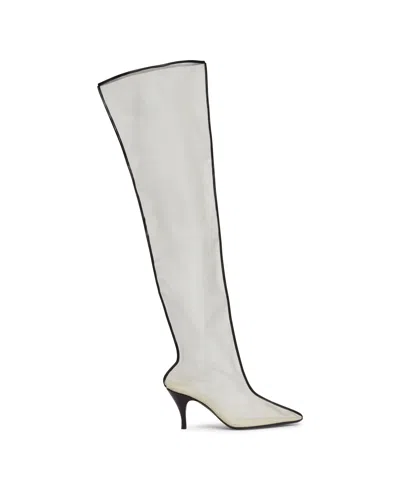 Herbert Levine Transparent Drawing A Blank 85 Boots In White
