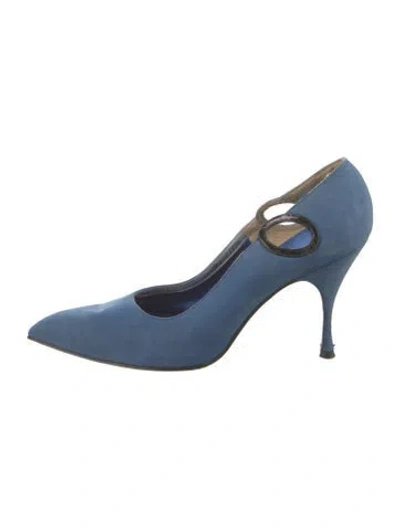 Pre-owned Herbert Levine Vintage 1960's Pumps In Blue