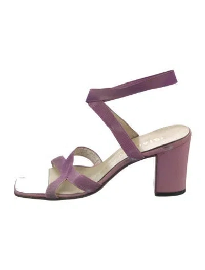 Pre-owned Herbert Levine Vintage 1960's Sandals In Purple