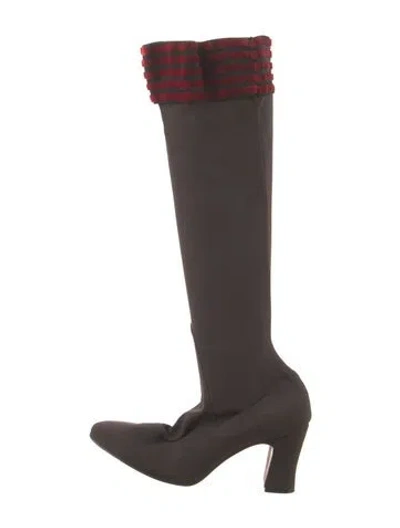 Pre-owned Herbert Levine Vintage 1960's Sock Boots In Brown