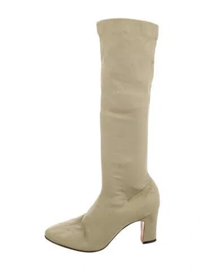 Pre-owned Herbert Levine Vintage 1960's Sock Boots In Green