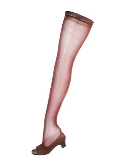 Pre-owned Herbert Levine Vintage Late 1960's - Early 1970's Sock Boots In Brown