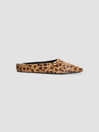 Herbert Levine Women's Sleep On It Calf Hair Cheetah Mules In Pony Wildest Dream