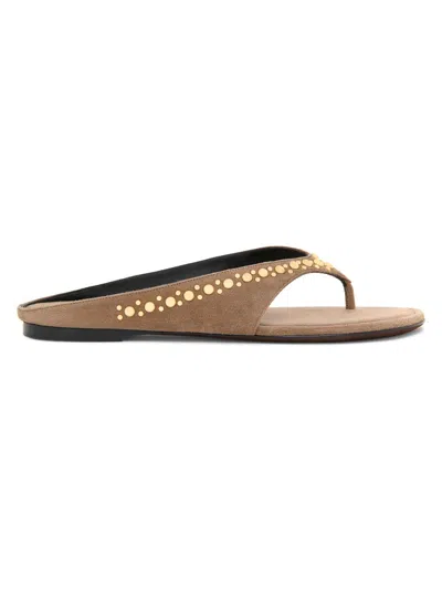 Herbert Levine Women's Sun-kissed Suede Sandals In Brown