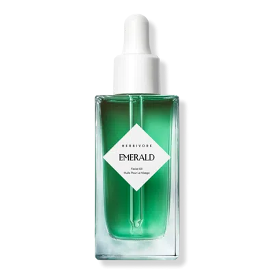 Herbivore Emerald Hemp Seed + Adaptogens Calming Facial Oil In Green