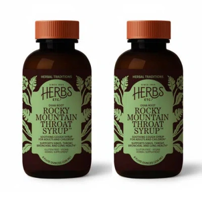 Herbs Etc. Rocky Mountain Throat Syrup, Throat & Lung Support, 8 Fl oz In Transparent