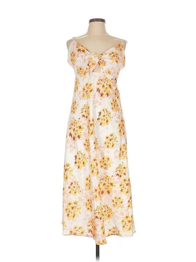 Pre-owned Here Comes The Sun Casual Dress In Yellow