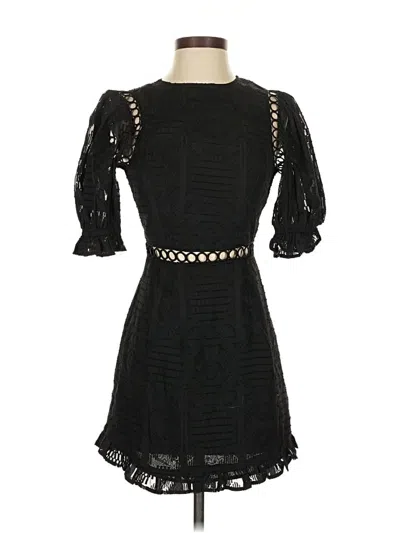 Pre-owned Here Comes The Sun Cocktail Dress In Black