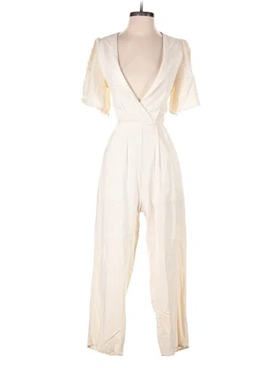 Pre-owned Here Comes The Sun Jumpsuit In White