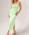 Shop Here Comes The Sun Peyton Front Tie Mint Maxi Dress In Green