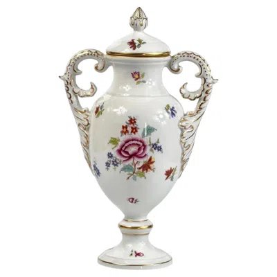 Pre-owned Herend 1950-1970,  Hand-painted Porcelain Covered Vase - 10.4 In In Transparent