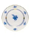 Herend Blue Chinese Bouquet Salad Plate In Blue