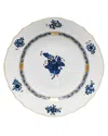 Herend Chinese Bouquet Black Sapphire Salad Plate