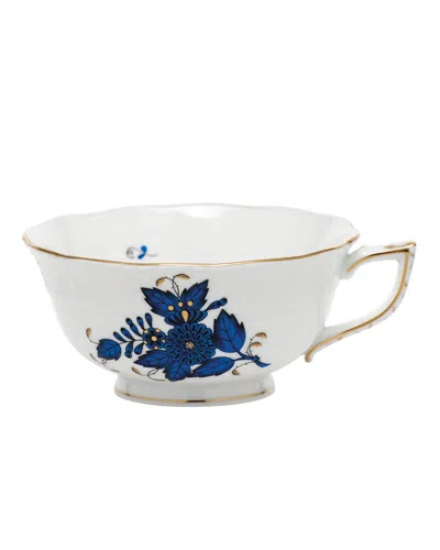 Herend Chinese Bouquet Black Sapphire Teacup