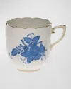 HEREND CHINESE BOUQUET BLUE AFTER DINNER CUP