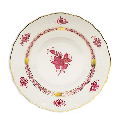 Herend Chinese Bouquet Dessert Plate In Raspberry