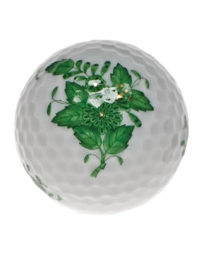 Herend Chinese Bouquet Green Golf Ball