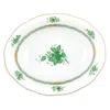 Herend Chinese Bouquet Oval Vegetable Serving Bowl In Green